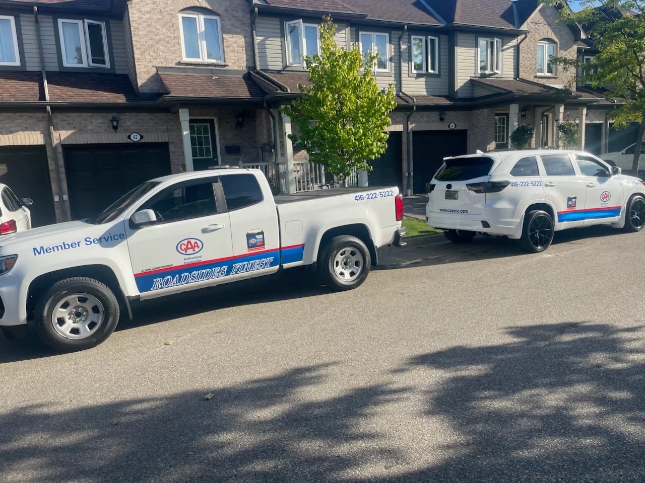 Roadsides Finest fleet parked on a residential street